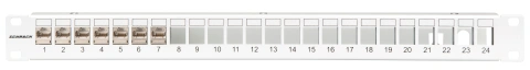 Patchpanel gol 19" pentru 24 module (SFA)(SFB), 1U, RAL7035_5