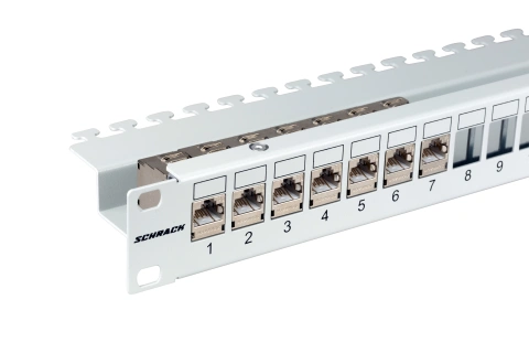 Patchpanel gol 19" pentru 24 module (SFA)(SFB), 1U, RAL7035_6