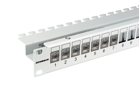 Patchpanel gol 19" pentru 24 module (SFA)(SFB), 1U, RAL7035_8