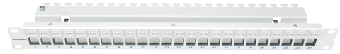 Patchpanel gol 19" pt. 24 module(SFA)(SFB),loc pt. Etichete