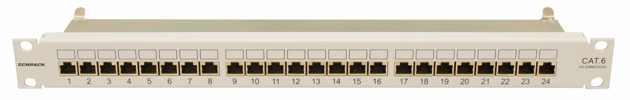 Patchpanel 19" Cat.6 ecranat 24xRJ45G