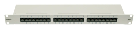 Patchpanel Cat.6 neecranat 24xRJ45U RAL7035