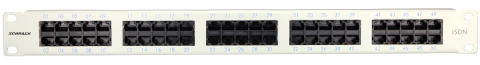 Patchpanel Cat.3 neecranat 50xRJ45U 8/4 RAL7035_1