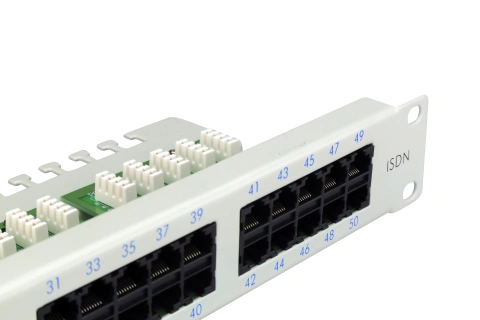 Patchpanel Cat.3 neecranat 50xRJ45U 8/4 RAL7035_5