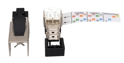 Conector industrial IP20 RJ45G Cat.6a pt. AWG22_2