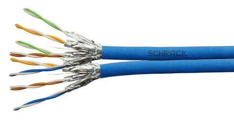 Cablu U/FTP Cat.6a,2x(4x2xAWG23/1),500Mhz,LS0H,Dca,albastru