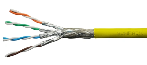 Cablu S/FTP Cat.7, 4x2xAWG23/1,1.000Mhz,LS0H,Dca,30%,galben