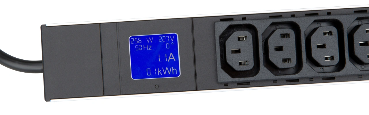 PDU IT Meter cu contor de energie,12xC13,19",1UH,aluminiu