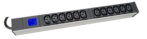 PDU IT Meter cu contor de energie,12xC13,19",1UH,aluminiu_1