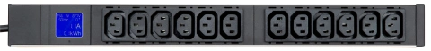 PDU IT Meter cu contor de energie,12xC13,19",1UH,aluminiu_2