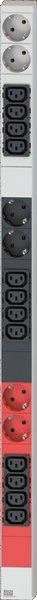 PDU IT METER LINE pasiv, IN: 1xCEE 16A roşu, OUT: 12xprize C