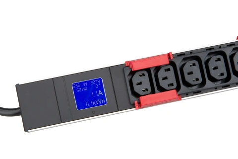 Cleme blocare IT METER LINE roşu pentru prize C13, 12 bucăţi_1