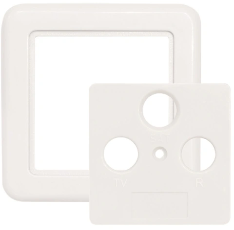 Ramă albă 3port.75x75mm pt.HSATD3A/HSATDDA,SZU 2-10