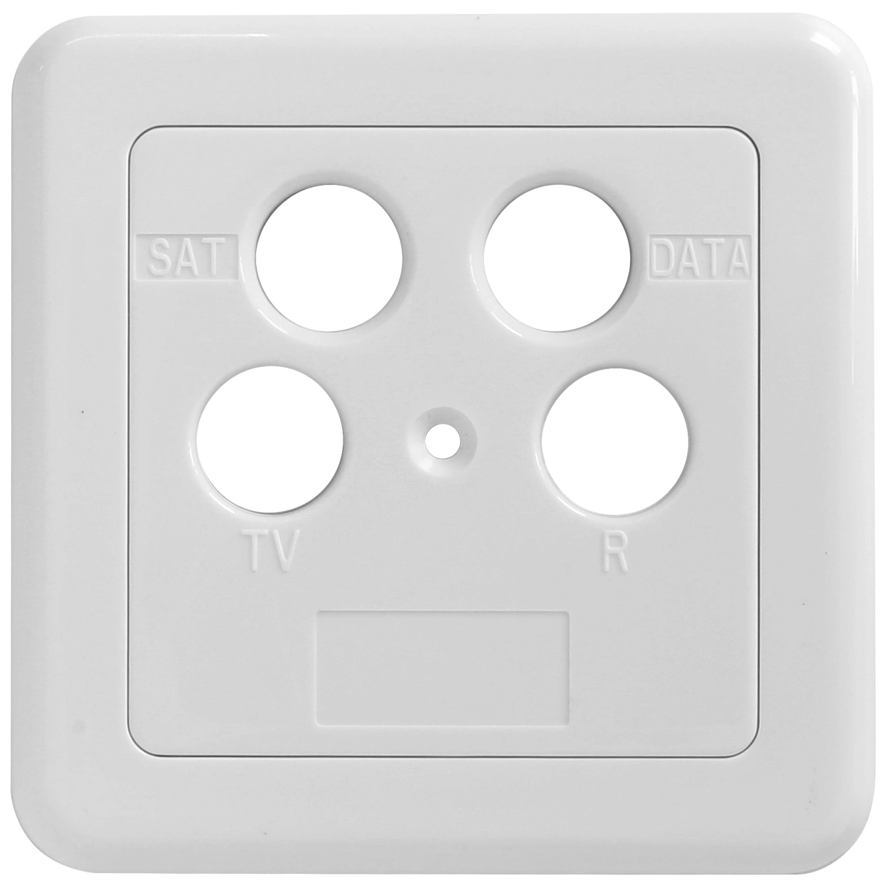Placă SAT 4-Porturi pt. HSATD4DA--, 75x75mm, SZU 2-12
