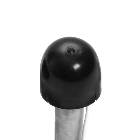 Capac polietilenă cu intrare cablu pt. catarg D50/60mm,negru_1