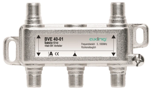 Splitter BK 1xF-Mamă-4xF-Mamă,Multimedia,5-1006MHz,BVE40-01