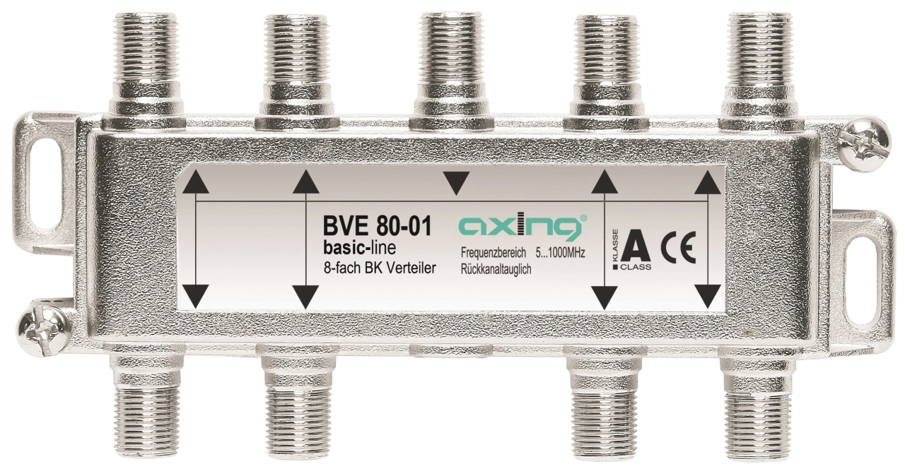 Splitter BK 1xF-Mamă-8xF-Mamă,Multimedia,5-1006MHz,BVE80-01