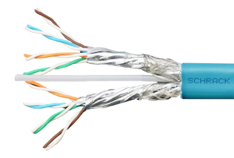 Cablu S/FTP C7 2x(4x2xAWG23/1), 1200MHz, LS0H-3, B2ca, 65%
