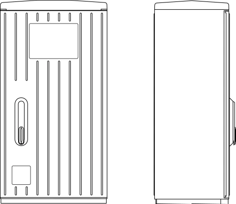 Dulap pol. striat RAL7035,măr00X,180°, IP44,460x869x320mm