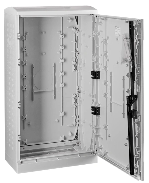 Cable management enclosure Series J, dotted, 1 door, size 0_1