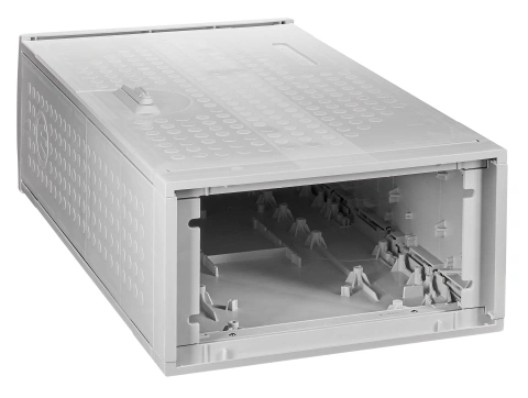 Cable management enclosure Series J, dotted, 1 door, size 0_5