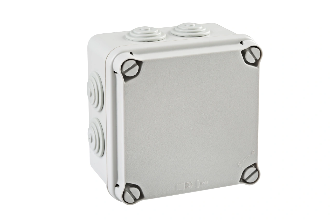 Doză legături IP65, Î*L*A=121*121*68mm, 7*M25,fără halogeni