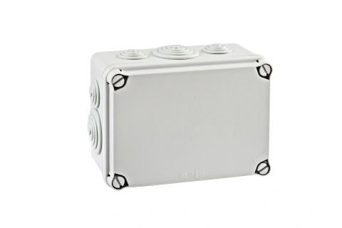 Junction Box IP65, H=133 W=180 D=80, 6xM25 4xM40