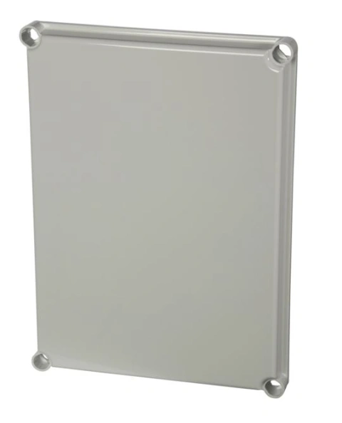Capac scund gri cu şuruburi cu cap normal, 380x280x30