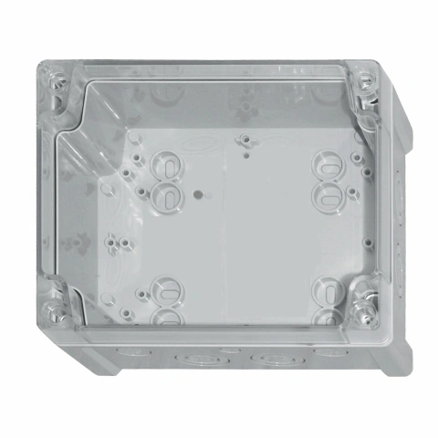 Cutie din ABS cu capac transparent şi balamale, 201x163x98mm