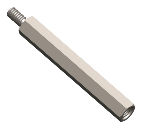 Distance bolt M6/WAF9, H=65mm