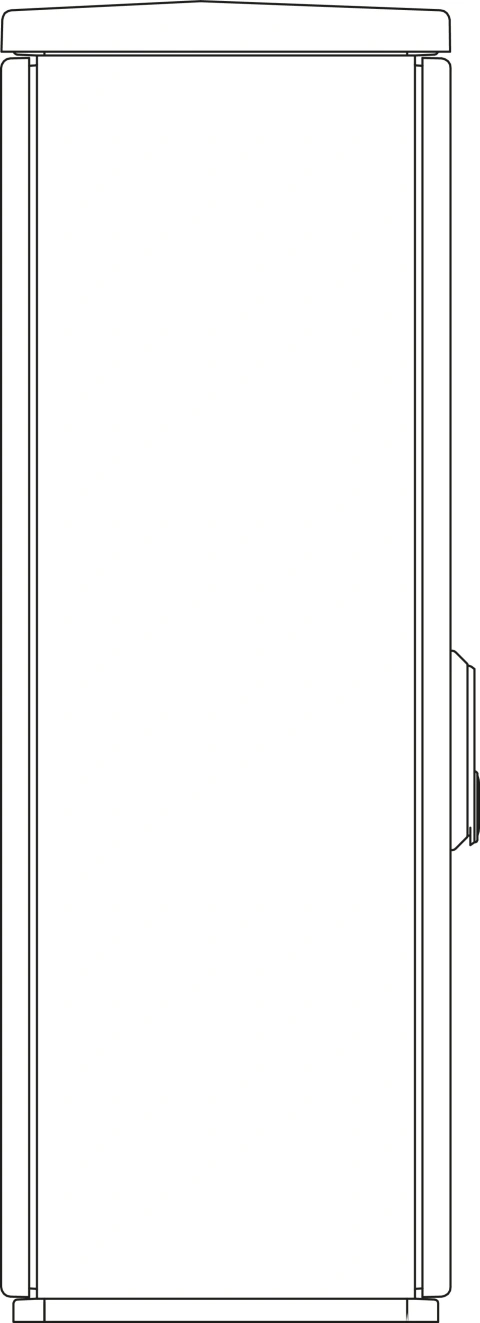 Cable management enclosure 1 door, F4, RAL7032, IP44_1