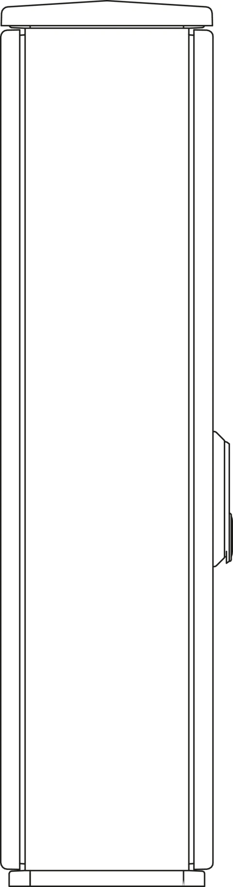 Cable management enclosure 2 door, F6, RAL7032, IP44_1