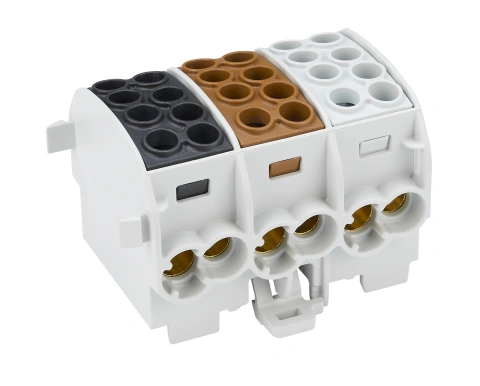 CU-Main branch terminal, 35mm², 3-pole, isolated