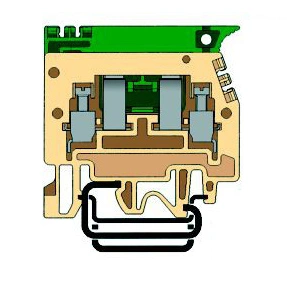 Clemă cu fuzibil tip SFR.4, bej/0,2-6 mm²_1
