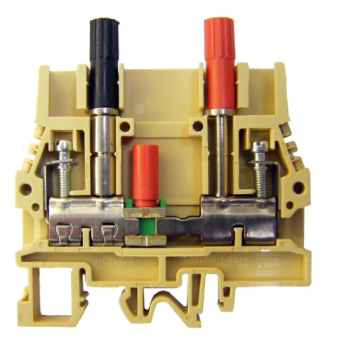 Clemă de curent tip SCB.6/CD 0,5-10 mm² cu fişe de testare