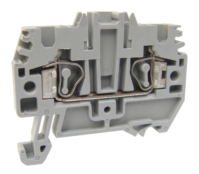 Clemă de fază, conex. elastică, HMM.2, gri, 0,2-2,5 mm²