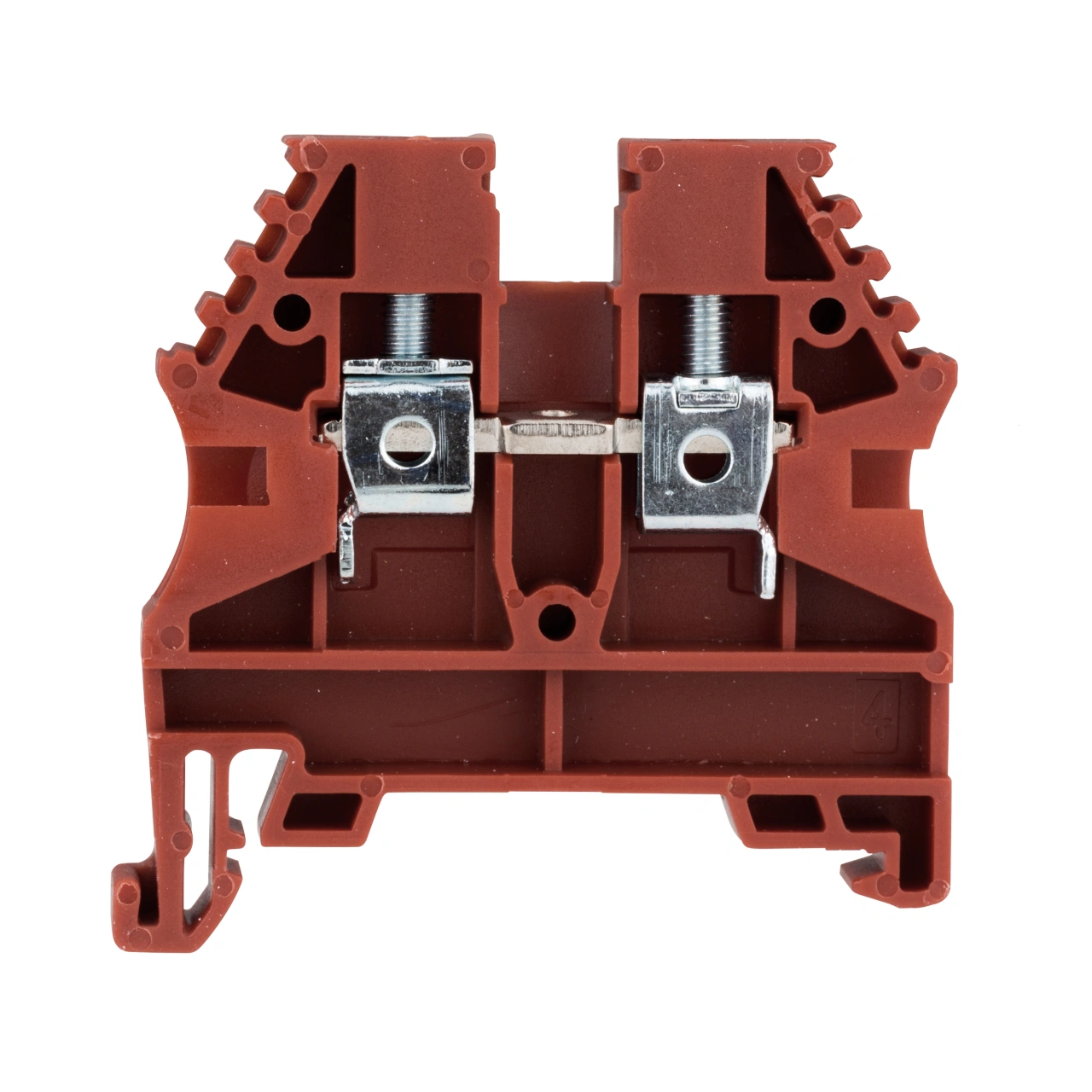 Clemă de fază, conex. cu şurub tip AVK 4, roşu, 4 mm²