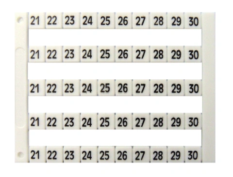 Etichete inscripţ. oriz. DEKAFIX DY5 21-30 (50 etichete)