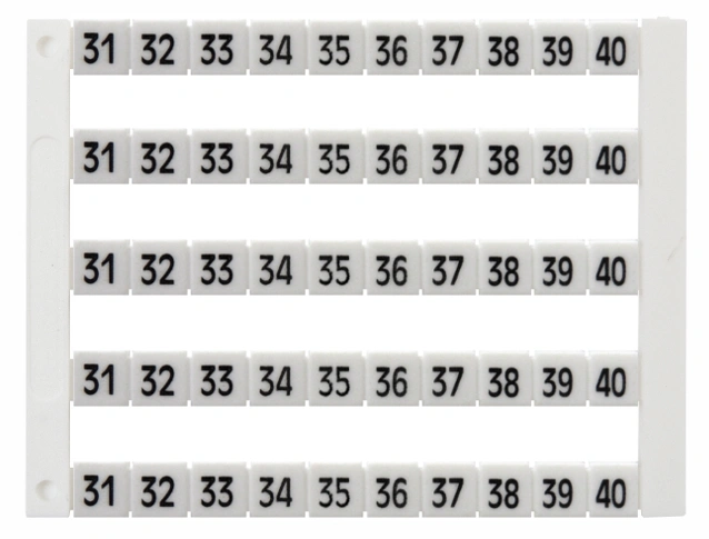 Etichete inscripţ. oriz. DEKAFIX DY5 31-40 (50 etichete)
