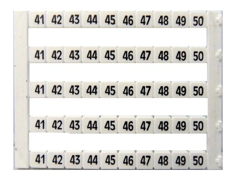 Etichete inscripţ. oriz. DEKAFIX DY5 41-50 (50 etichete)