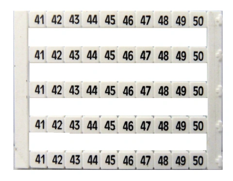 Etichete inscripţ. oriz. DEKAFIX DY5 41-50 (50 etichete)