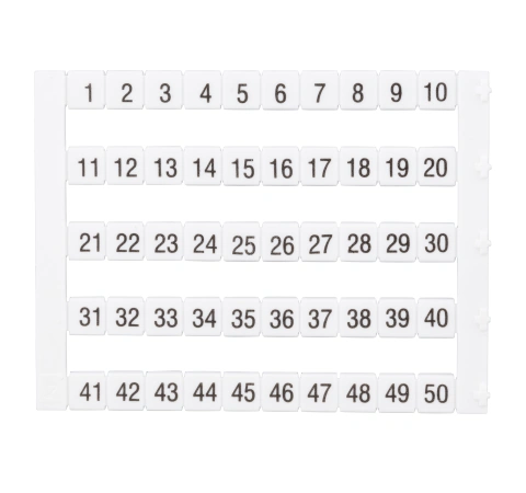Etichete inscripţ. oriz. DEKAFIX DY5 1-50 (50 etichete)