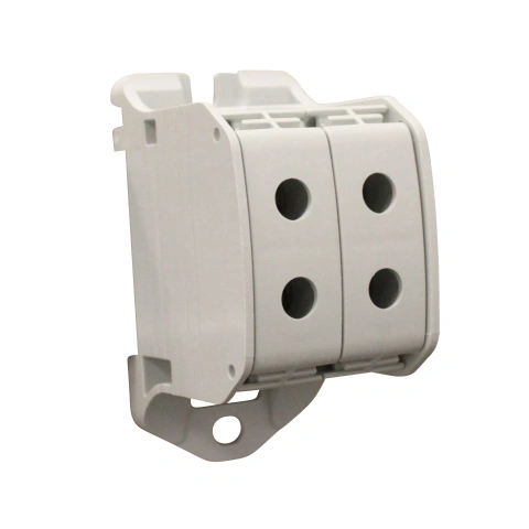 Clemă dublă Al-Cu,1 p. gri, 50mmp / 35mmp cu pin