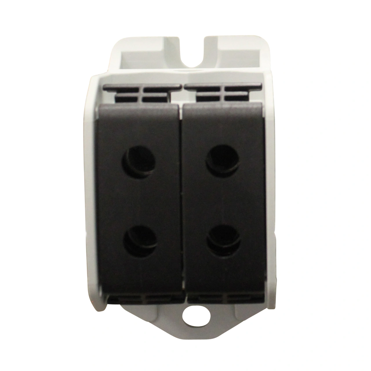 Clemă dublă Al-Cu,1 p. negru, 50mmp / 35mmp cu pin