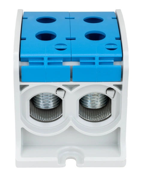Clemă dublă Al-Cu,1 p. albastru, 185mmp / 150mmp cu pin_1