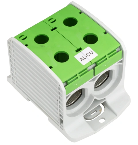 Clemă dublă (2*1p) Al-Cu, verde, 300mmp / 240mmp cu pin_3