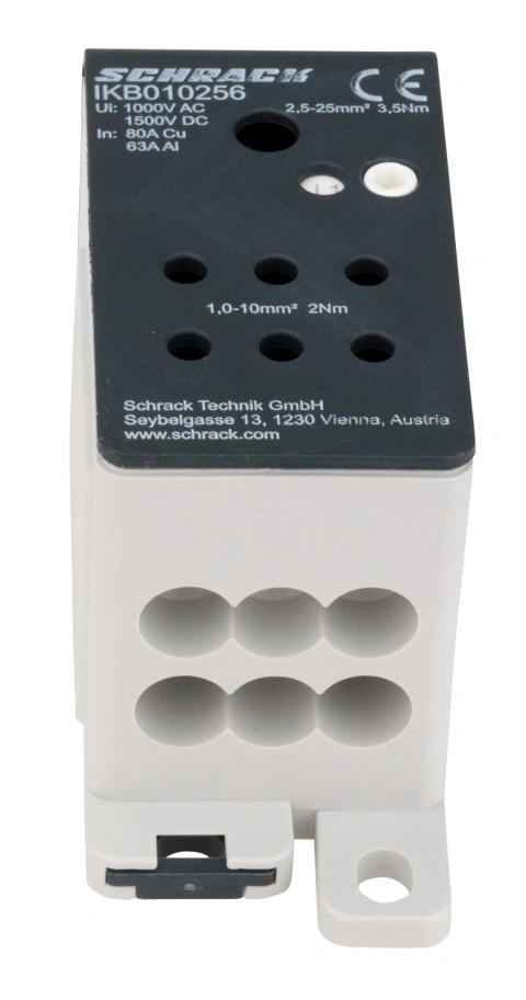 Clemă derivaţie Al 80A, 1x25mmp, 6x10mmp_1