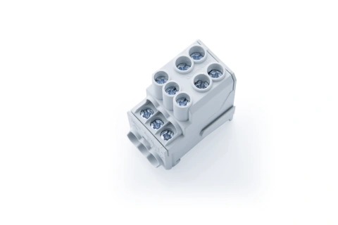 Main branch terminal, 1-pole,100A, in. 2x25mm², out.6x10mm²_2