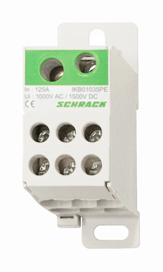 Clemă deriv. PE,1 pol 125A, 1x35 mm²+1x16 mm² / 6x16 mm²