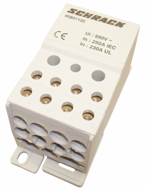 Clemă deriv. 1 pol 250A,1x120 mm²/2x35 mm²+5x16 mm²+4x10 mm²